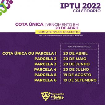 IPTU 2022: Pagamento em cota única tem vencimento para abril e dá desconto de até 17%