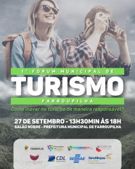 Prefeitura e entidades promovem I Fórum Municipal de Turismo no dia 27 de setembro