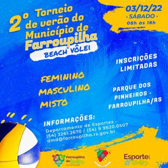 2º Torneio de Verão de Beach Vôlei ocorre neste sábado, no Parque dos Pinheiros