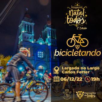 2º Bicicletando: Passeio ciclístico temático e noturno pelos principais pontos de decoração natal
