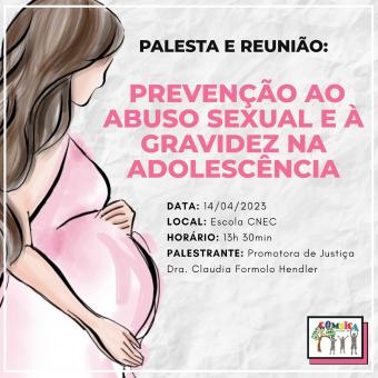 COMDICA promove palestra e reunião sobre prevenção ao abuso sexual e gravidez na adolescência