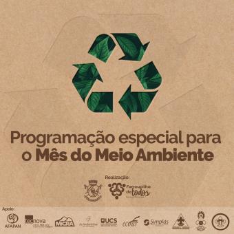 Farroupilha promove ações ambientais no mês junho em comemoração ao Dia Mundial do Meio Ambiente 