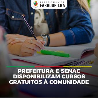 Parceria entre Prefeitura de Farroupilha e Senac disponibilizam cursos gratuitos à comunidade