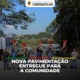Prefeitura entrega obra de pavimentação das Ruas Brasília e Albino J. Fetter