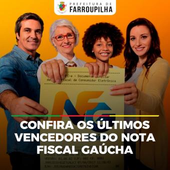 Confira os últimos vencedores do Nota Fiscal Gaúcha