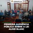 Primeira Audiência Pública sobre a Lei Aldir Blanc aconteceu na segunda-feira