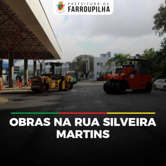Obras na Rua Silveira Martins seguem em andamento
