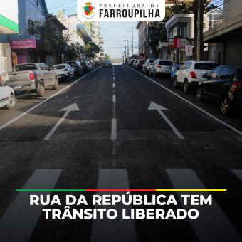 Em tempo recorde, Prefeitura entrega obras de pavimentação em trecho da Rua da República