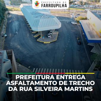 Prefeitura de Farroupilha entrega asfaltamento de trecho da Rua Silveira Martins