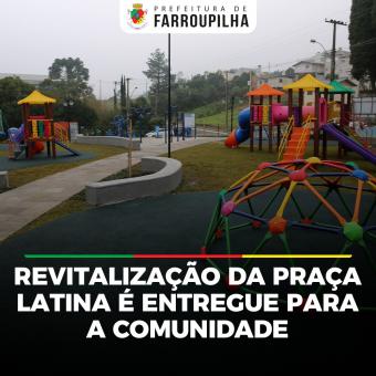Revitalização da Praça Latina, no bairro São Luiz é entregue para a comunidade