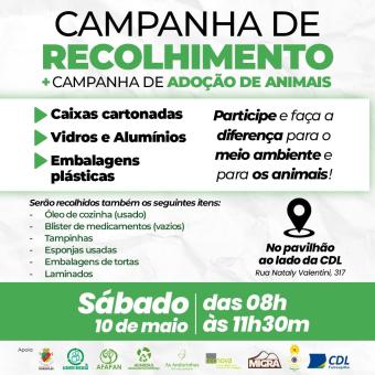 Campanha de Recolhimento de Vidros ocorre neste sábado Campanha de Recolhimento de Vidros ocorre neste sábado