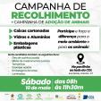 Campanha de Recolhimento de Vidros ocorre neste sábado