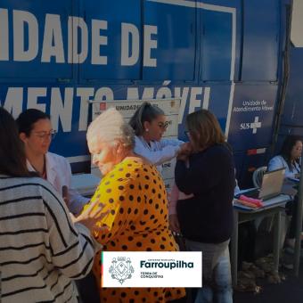 Farroupilha aplica mais de 930 doses durante o Dia D de vacinação contra a gripe Farroupilha aplica mais de 930 doses durante o Dia D de vacinação contra a gripe